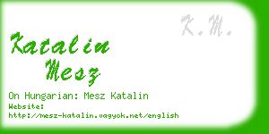 katalin mesz business card